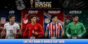 chi tiết bảng D World Cup 2026
